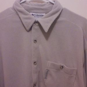 Columbia Long Sleeve Button down Fleece Shirt Size L